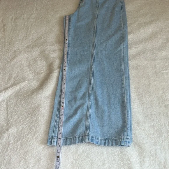 Madewell Belted‎ Wide-Leg Baggy Jeans Light Wash Size 31 NWT - Picture 7 of 11